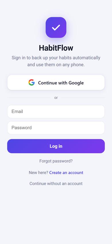 After: Sign in to back up and sync